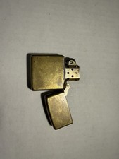 Zippo Solid Brass Flip Top Lighter, Bradford PA, Made in USA