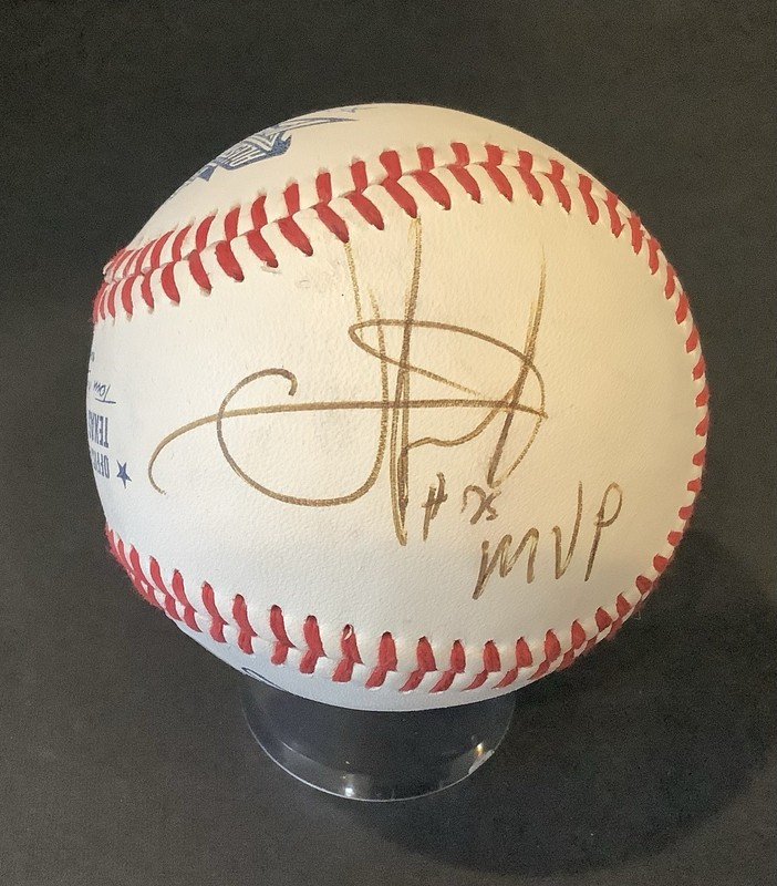 Oscar Taveras "MVP" Signed Rawlings Texas League ASG Baseball PSA DNA Autograph