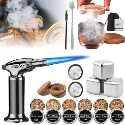 Cocktail Smoker Whisky Geschenkset Old Fashioned Kit mit Holzchips für Drinks DE