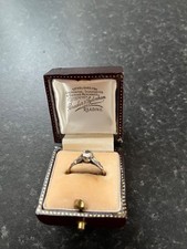 1963 Solitaire Diamond Ring with Platinum supports