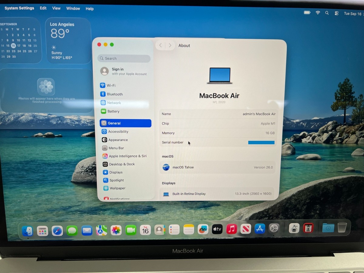 FRESH INSTALL OSX 2025 | 2020 MacBook Air M1 Chip 8CPU/GPU