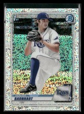 2020 Bowman Draft #BD-66 Hunter Barnhart Chrome Sparkle