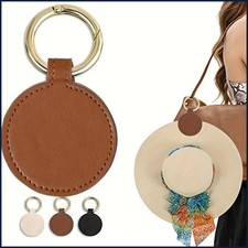 1PC Magnetic Hat Clip On Bag Hat Holder For Handbag Backpack Luggage PU Leather