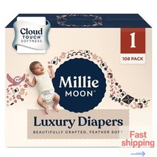 Millie Moon Luxury Disposable Diapers-Size 1 Count 108ct
