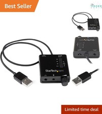USB Sound Card with SPDIF Digital Audio Stereo Mic for PC Laptop External
