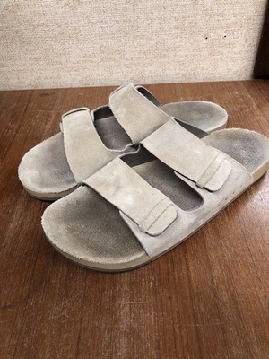 Reef Ojai Two Bar Tan Suede Sandal Sz 10 Shoe Slide Tan EU 43 Heel Stain