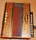 VINTAGE GERMAN HOHNER MARCA REGISTRADA 14 KEY ACCORDION  RARE  WORKING OK