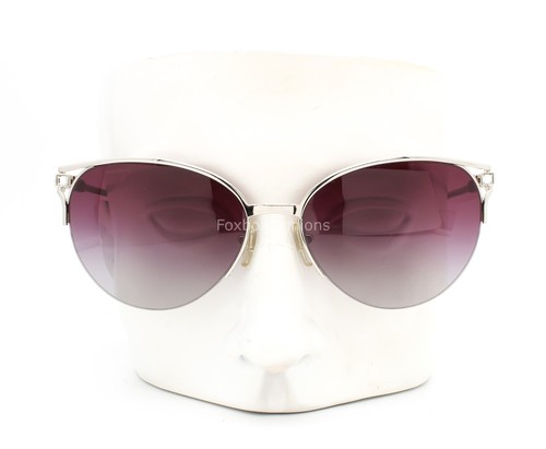 Occhiali da sole Versace MOD 2123-B 1000/8H semi senza montatura argento/viola avana - Foto 5 di 10