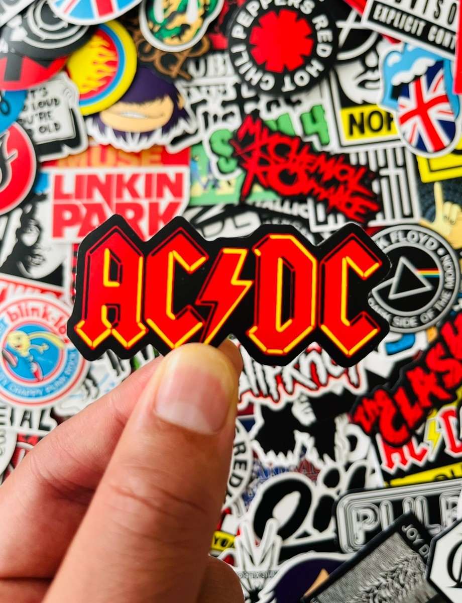 Rock Band Stickers 100pcs – Punk Heavy Metal Music Vinyl