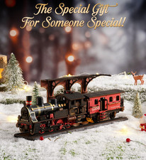 Kits de modelos de construcción de trenes de vapor Rolife rompecabezas de madera 3D decoración del hogar artesanía regalos