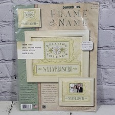 Dimensions Frame A Name Sunshine Welcome Counted Cross Stitch Kit 6983