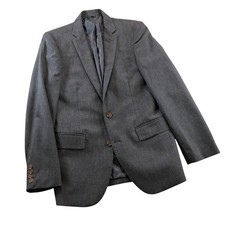 J.Crew Thompson Blazer Mens 36R Charcoal Gray Heathered Flex Wool Double Vent