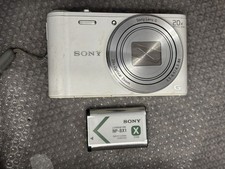Sony Cyber-Shot DSC-WX350 fotocamera 18,2 MP 20x bianca con batteria menu JP Y2K #3489