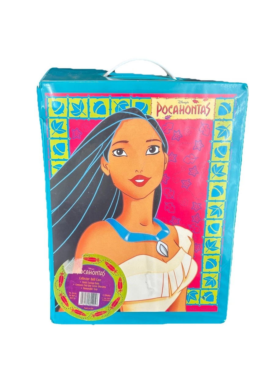 TDR Disney’s POCAHONTAS オルゴール 1pc. Disney Pocahontas 1995 Collector Doll Case Janex USA Vintage