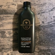 Bath  Body Works EUCALYPTUS  SPEARMINT Body Massage Oil 4oz NEW