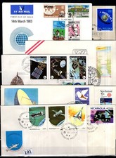 // NICARAGUA, NIGERIA, POLAND, AUSTRIA 1984 - 8 FDC - SPACE
