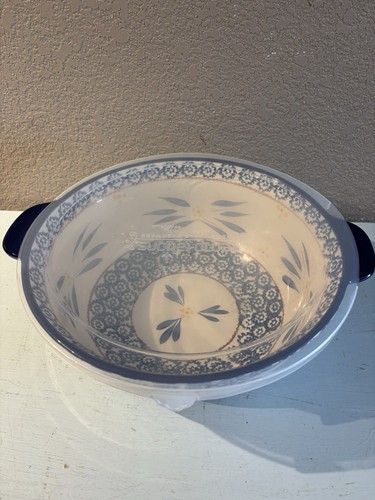 Temp-Tations by Tara Old World Schüssel mit Deckel 2 Quart Backofen mikrowellengeeignet marineblau - Bild 5 von 8