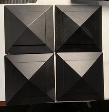 4 Aluminum Pyramid Fence Post 6"  Caps Deck Post Covers Actual 5.5"×5.5" Read