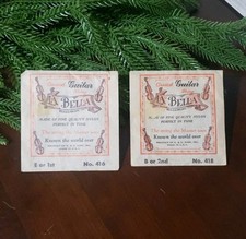 2 VINTAGE La Bella Classical Guitar Strings No. 416  418 Made In USA NYLON