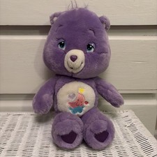 Vintage Care Bears 2008 Sweet Dreams Bear Cute Purple Lavender Plush