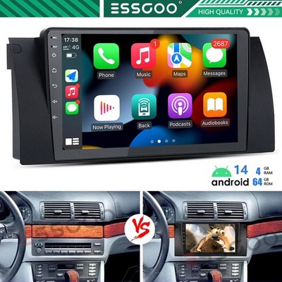 Car Stereo Radio For BMW E38 E39 E53 X5 1999-2005 GPS Navi WIFI Android 14 4+64G