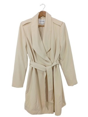 BODYFLIRT Übergangsmantel Damen Mantel Gr. DE 38 creme klassischer Stil
