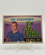 1971-72 O-Pee-Chee Hockey: Ed Giacomin # 250/   E. Giacomin &  G. Villemure #248