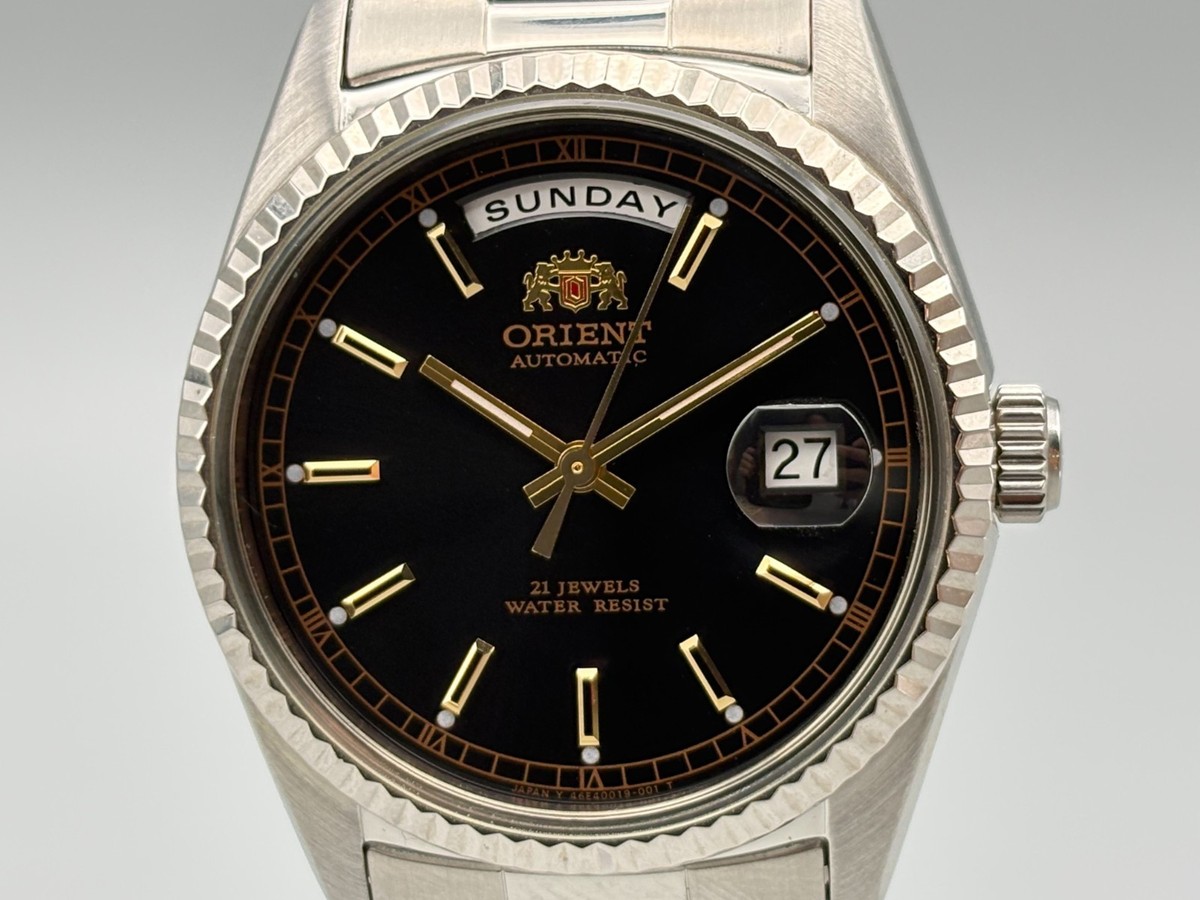 Excellent] Orient President 46E701-91 Day/Date Automatic Watch