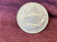 Post Cereal PELYCOSAURS Dinosaur Coin Token Toy MIP WHEN THE WORLD WAS YOUNG