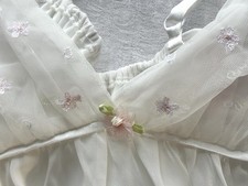 Oscar de la Renta Pink Label Lined Chemise Babydoll Nightgown M Delicate