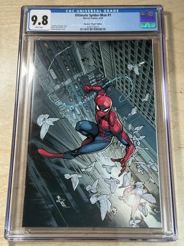ULTIMATE SPIDER-MAN #1 (DAVID MARQUEZ 1:100 RATIO VIRGIN VARIANT) ~ CGC 9.8 NM/M