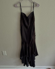 Intimate Black Lace Trim Full Slip Dress Lingerie Slip Style