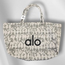 NWT ALO Yoga Large Soft Tote Bag Tie Dye Grey