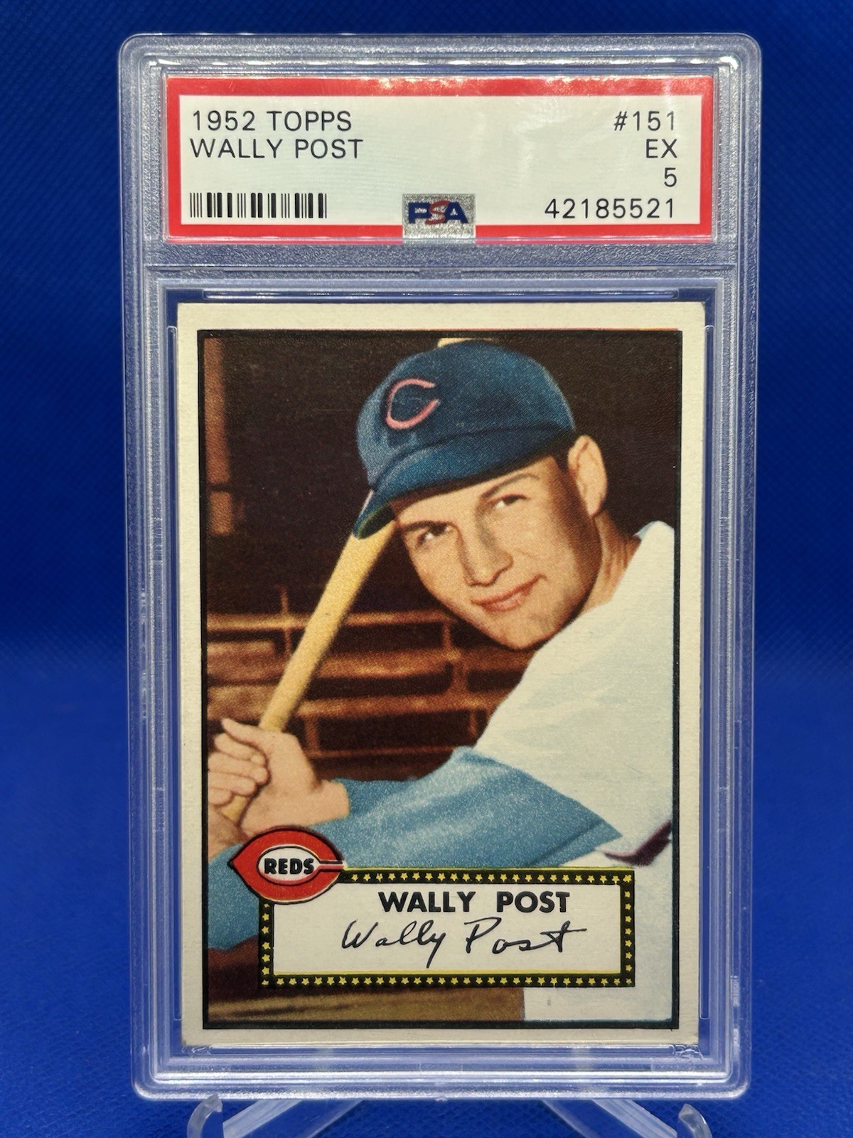 Wally Post 1952 Topps Psa 5