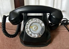 Vintage Automatic Electric Monophone Model 40 Bakelite Desk Telephone USA Made