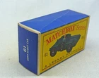 Lesney Matchbox Toys MB61a Army Scout Car ORIGINAL Empty D Type Box