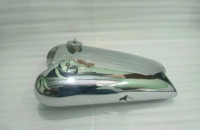 BROUGH SUPERIOR SS100 ALPINE GRAND SPORT AGS Stahl Chrom Kraftstofftank + Deckel