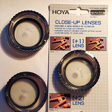 HOYA Close-Up Circular Lens Filters 1 2 And 4 Clear Threaded 49mm w/ Box