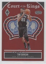 2023-24 Panini Phoenix Court of the Kings Red 75/125 Tim Duncan #2 HOF 11es