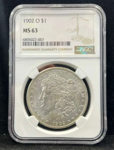 1902-O Morgan $1 Silver Dollar (New Orleans Mint) MS63