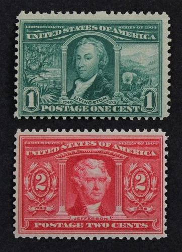 CKStamps: US Stamps Collection Scott#323 324 1c 2c Mint NH OG