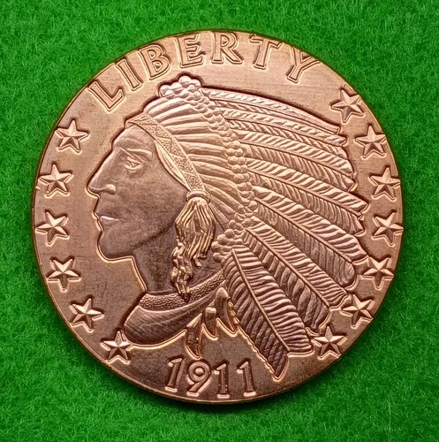 .999 Fine Copper One Ounce Round
