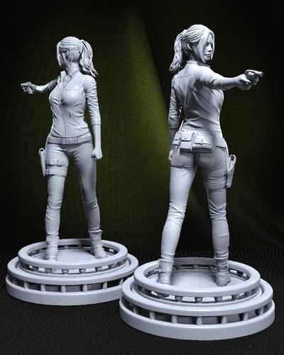 Claire Redfield – Resident Evil - 3D Printed Resin Miniature – Unpainted - Imagen 2 de 4