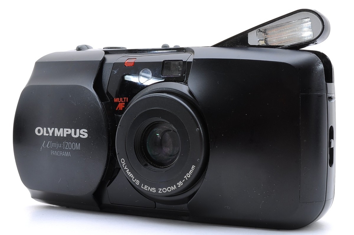 Olympus μ ZOOM PANORAMA F0620-92-5v p Exc +5 w/strap ] Olympus mju μ Zoom Panorama 35mm Point