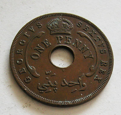 BRITISH WEST AFRICA - BRONZE PENNY 1952 H - KM # 30A | eBay