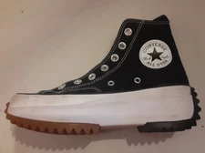 Converse Run Star Shoe Unisex 4.5 Platform Hi Top Chuck Taylor Black *RIGHT ONLY