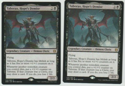 Taborax, Hope's Demise x2 Zendikar Rising MAgic The Gathering MTG CCG
