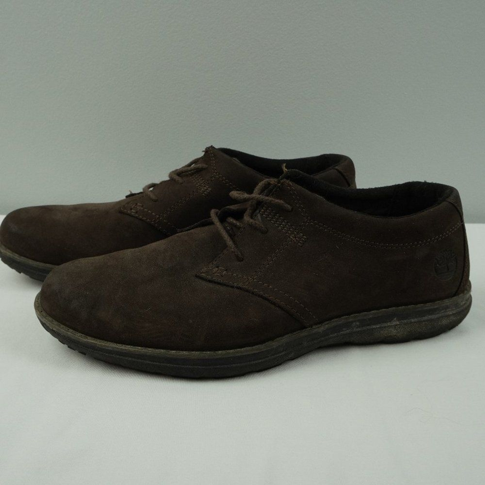 Timberland Brown Suede Lace Up Oxford Shoes Size … - image 1