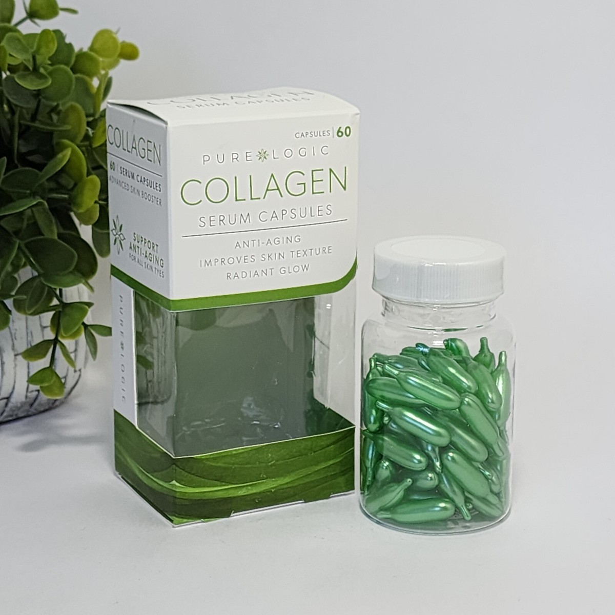 PureLogic Collagen Serum 60 Capsules Face Neck Decollete