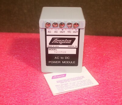 Acopian 12EB120 AC to DC Power Module Input 105-125 VAC, Output 12VDC, 1.2A